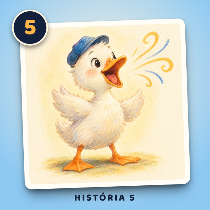 Capa da História 5: O Pato Paulo Grita Tudo